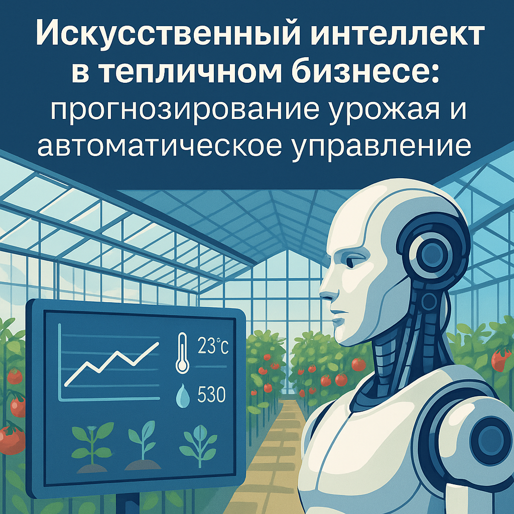Искусственный интеллект в тепличном бизнесе: прогнозирование урожая и автоматическое управление